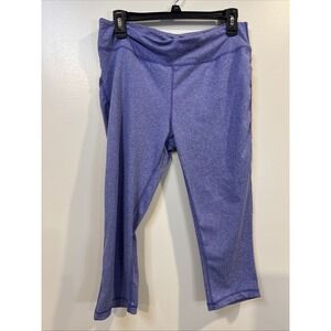 Marika Tek Women's Purple Performance Sanded Dry-Wlk Fitted Capri - Size L‎